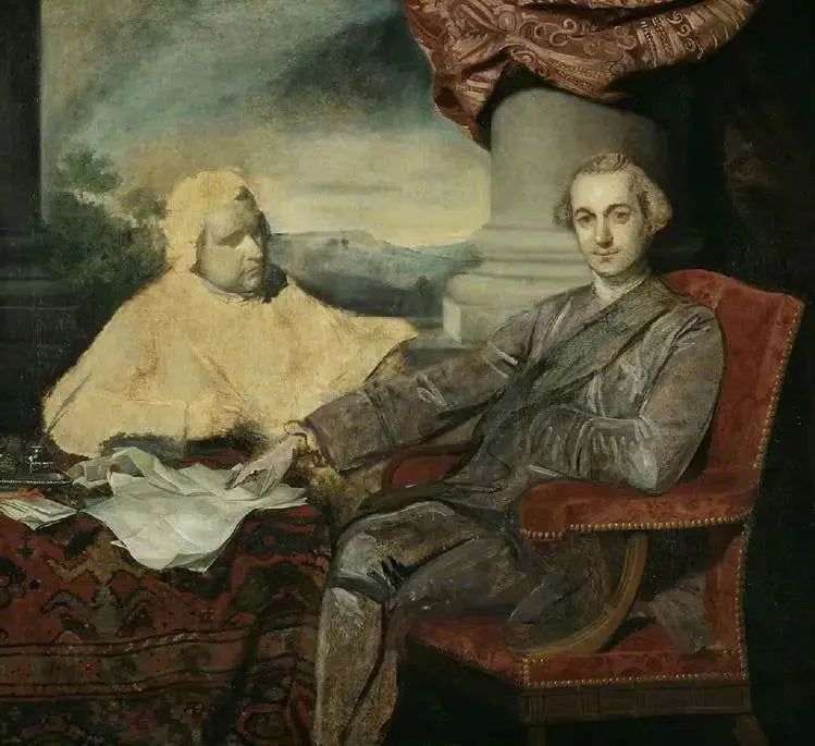 Lord Rockingham und Edmund Burke - Joshua Reynolds