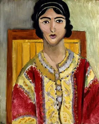 Lorette mit rotem Mantel - Henri Matisse