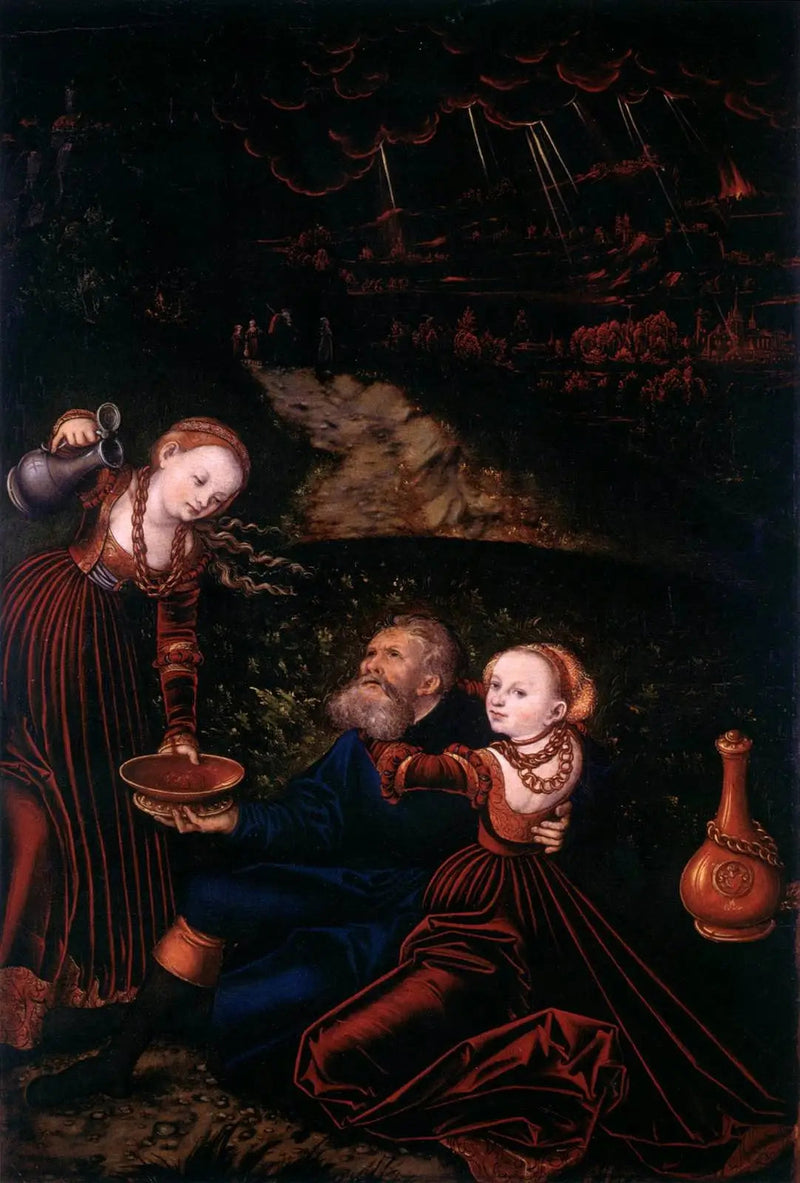Los und seine Töchter - Lucas Cranach der Ältere