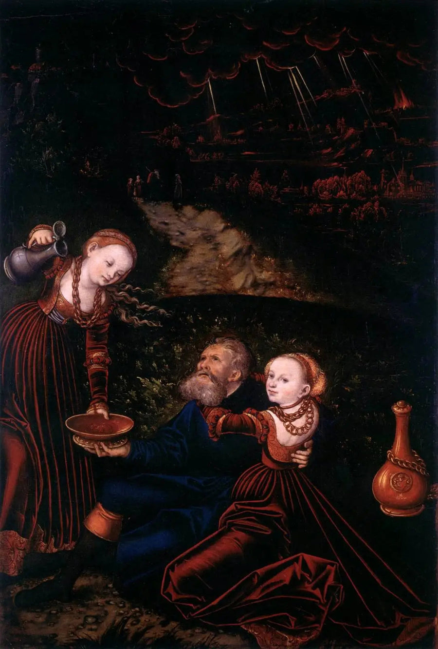 Los und seine Töchter - Lucas Cranach der Ältere