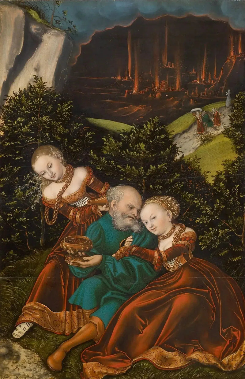 Los und seine Töchter - Lucas Cranach der Ältere