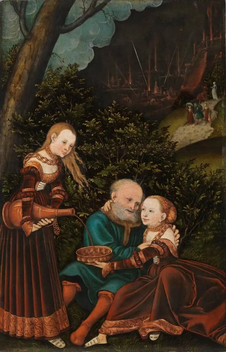 Los und seine Töchter - Lucas Cranach der Ältere