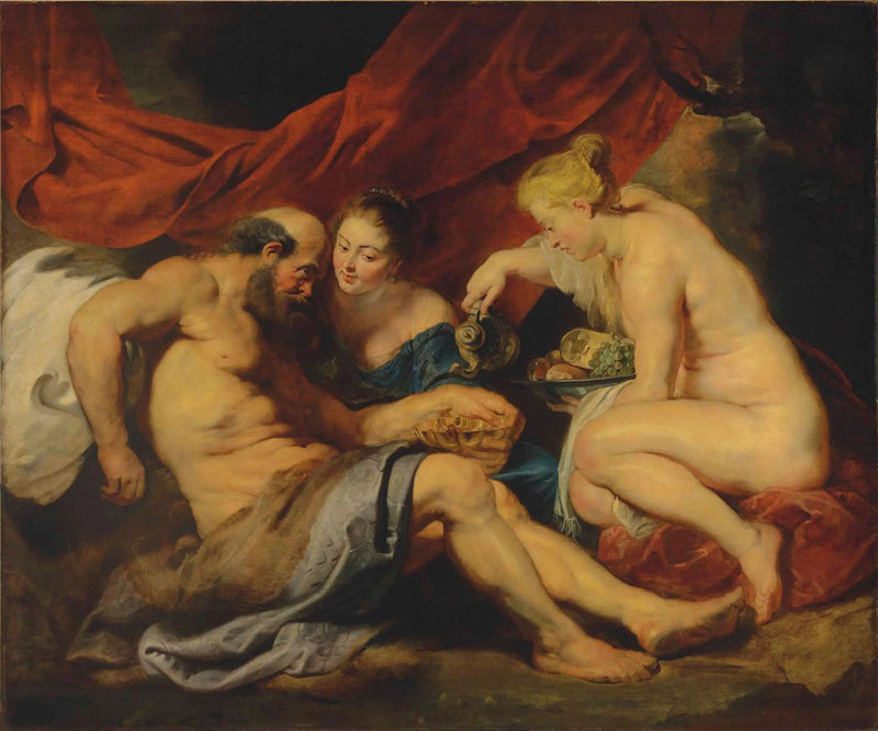 Lot und seine Töchter - Peter Paul Rubens