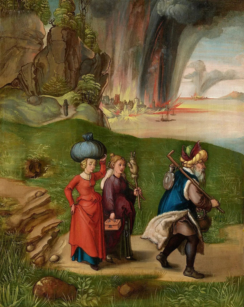 Lot und seine Töchter [revers] - Albrecht Dürer