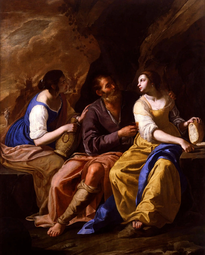 Loth und seine Töchter - Artemisia Gentileschi