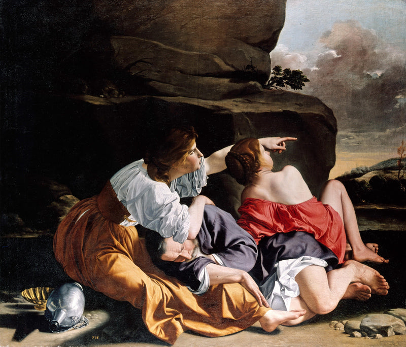 Loth und seine Töchter. - Orazio Gentileschi