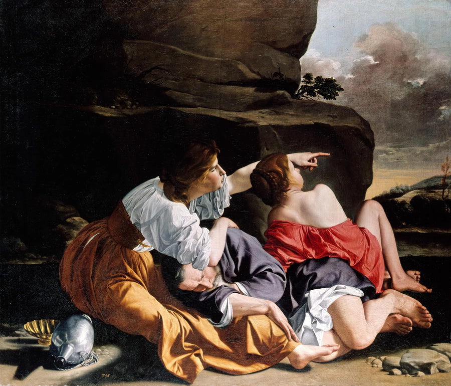 Loth und seine Töchter. - Orazio Gentileschi
