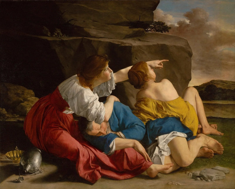 Loth und seine Töchter - Orazio Gentileschi