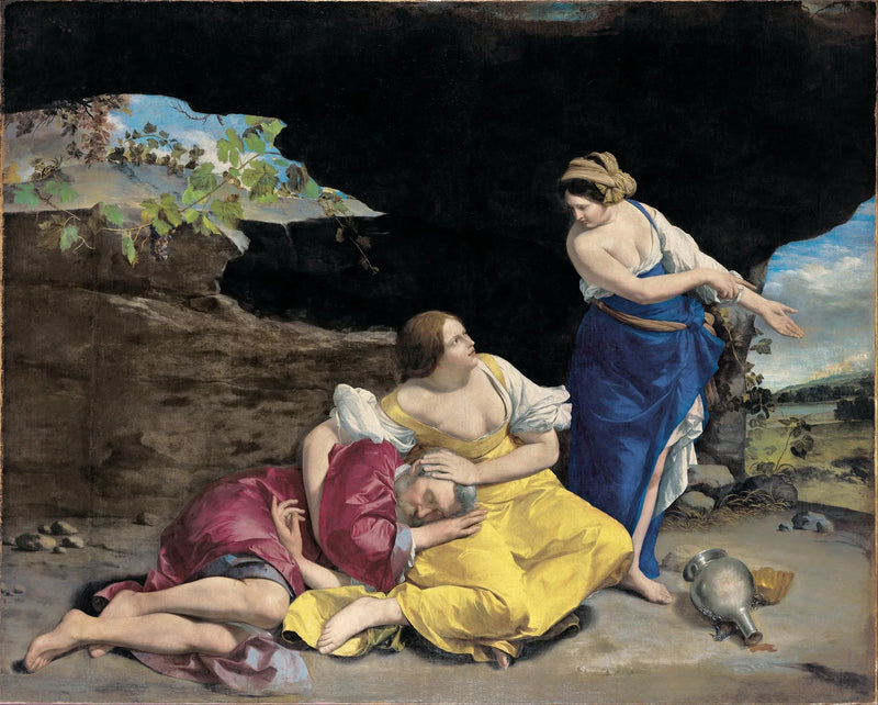 Loth und seine Töchter - Orazio Gentileschi