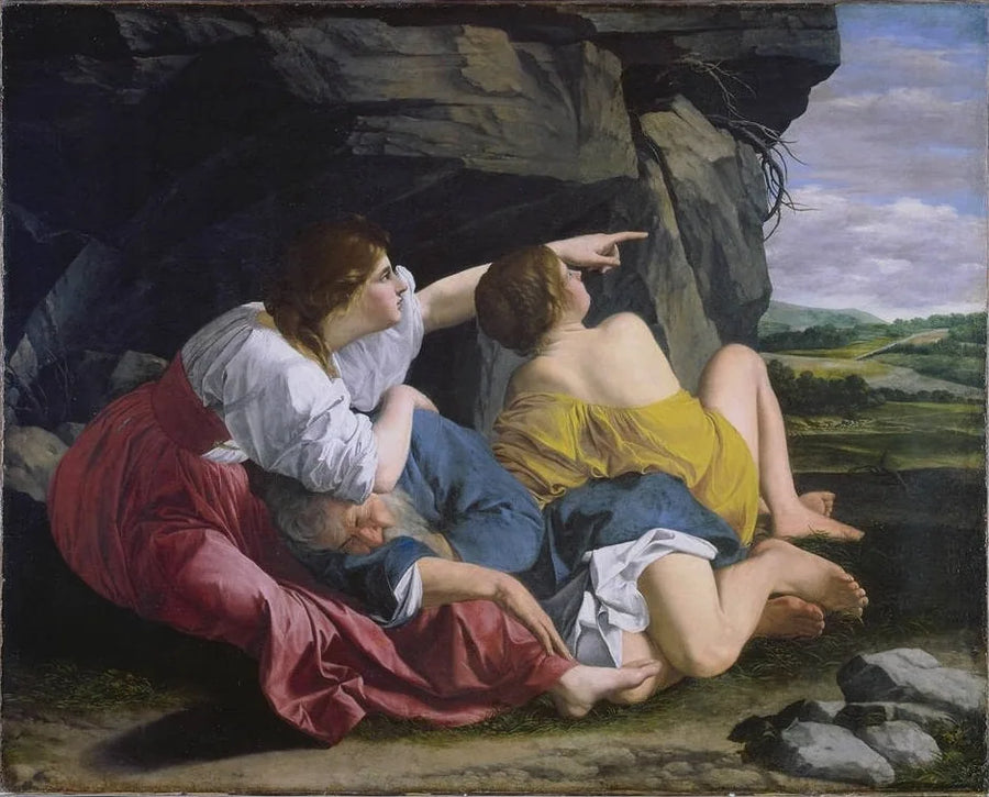Loth und seine Töchter - Orazio Gentileschi