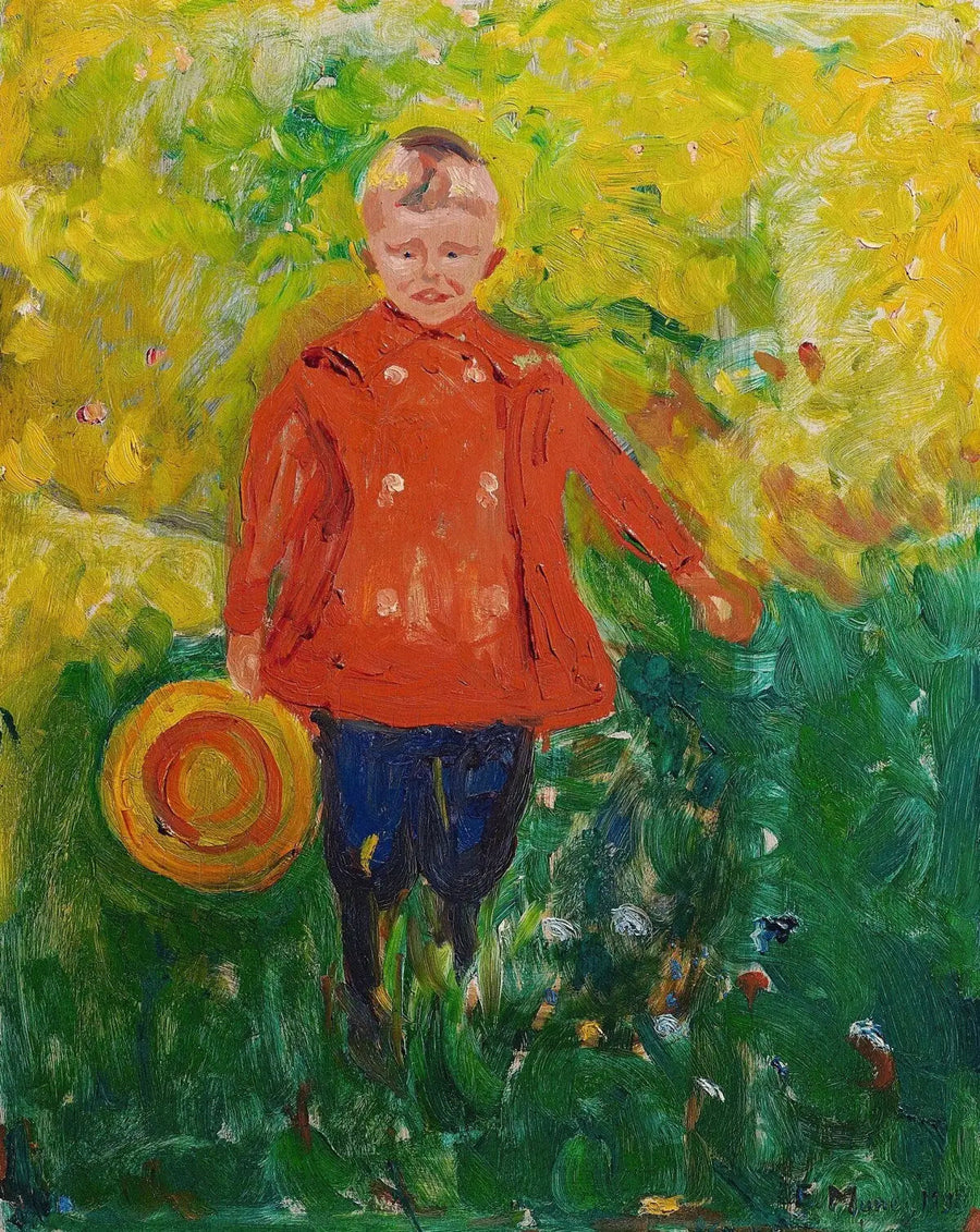 Lothar Linde in der roten Jacke - Edvard Munch