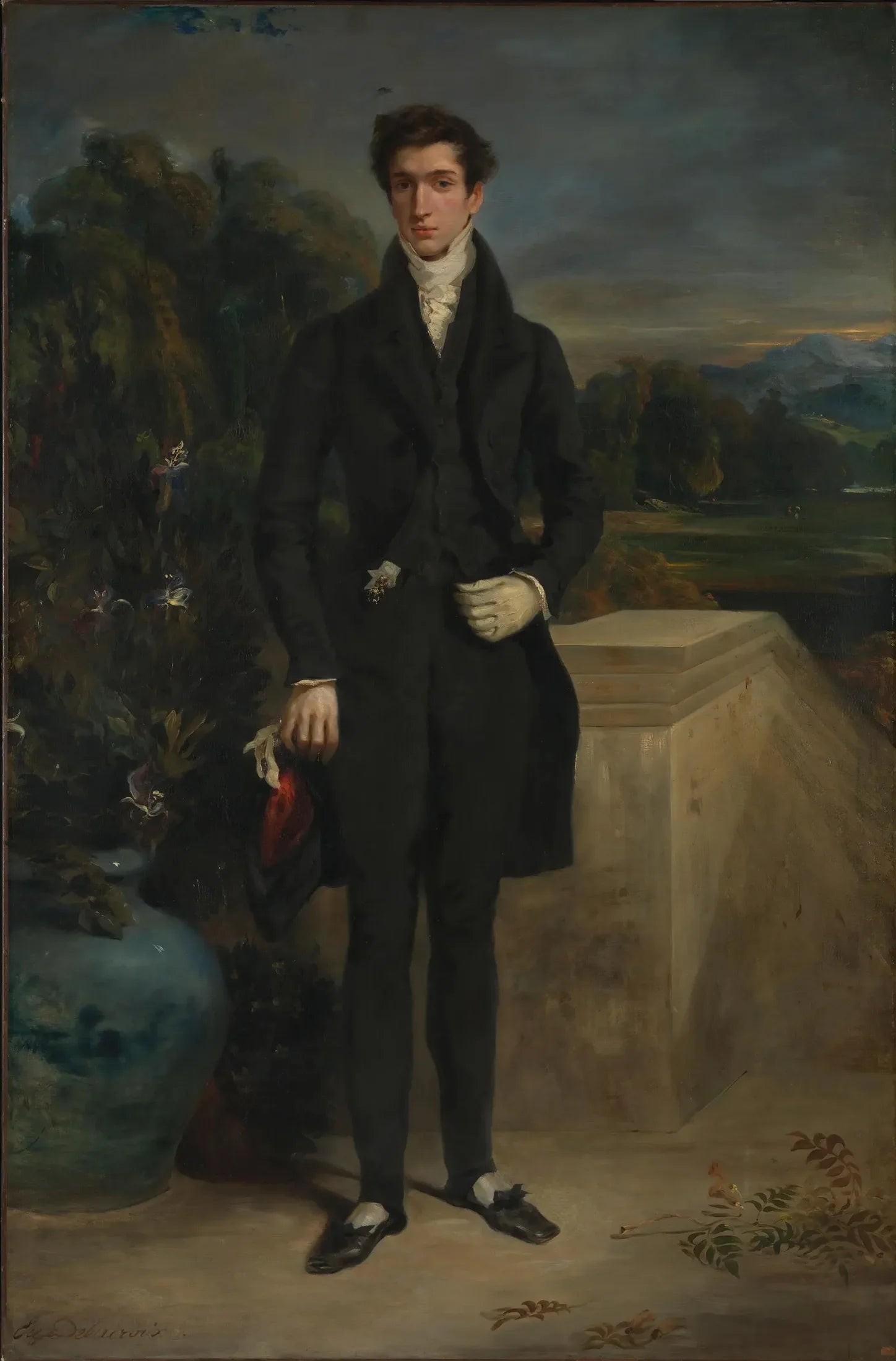 Louis-Auguste Schwiter - Eugène Delacroix image 2 tableau peint à l’huile sur toile
