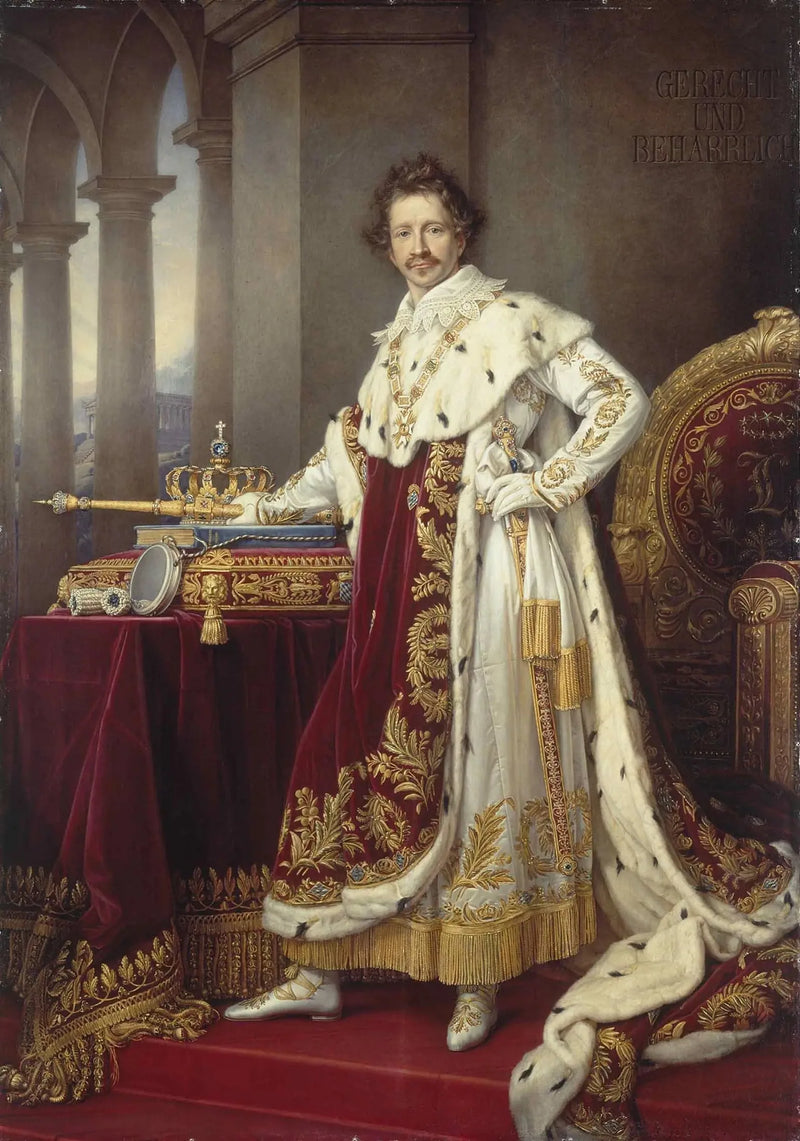 Ludwig I. von Bayern in Krönungsornat - Joseph Karl Stieler