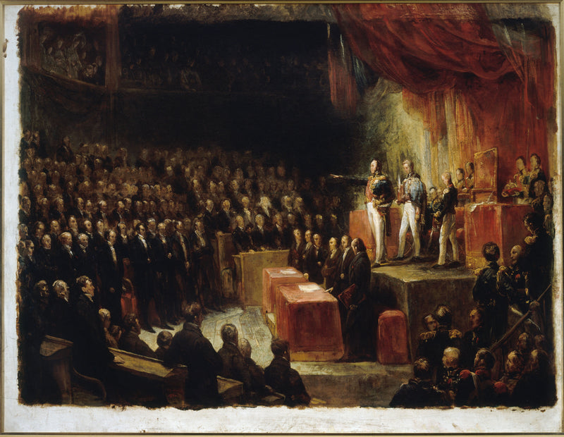 Louis-Philippe schwört vor den Kammern am 9. August 1830 - Ary Scheffer