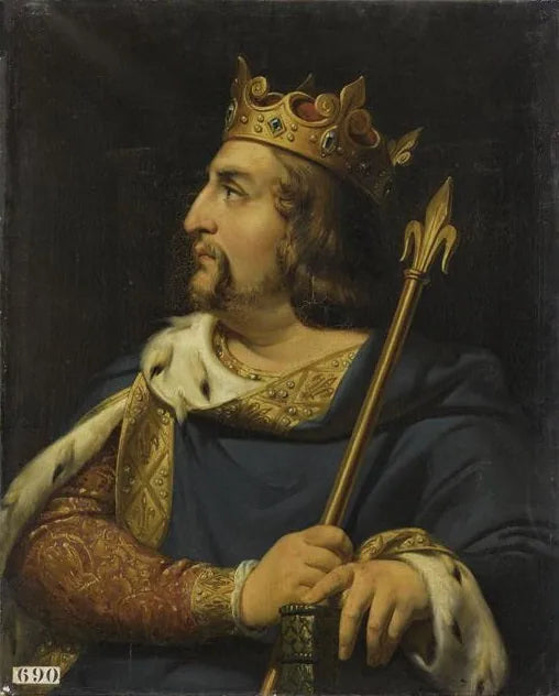 Louis VI, dit le Gros, roi de France (1078-1137) - Merry-Joseph Blondel image 1 reproduction artisanale de tableau
