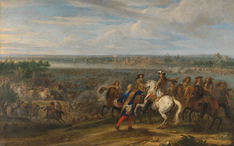 Louis XIV entre aux Pays-Bas à Lobith - Adam François van der Meulen