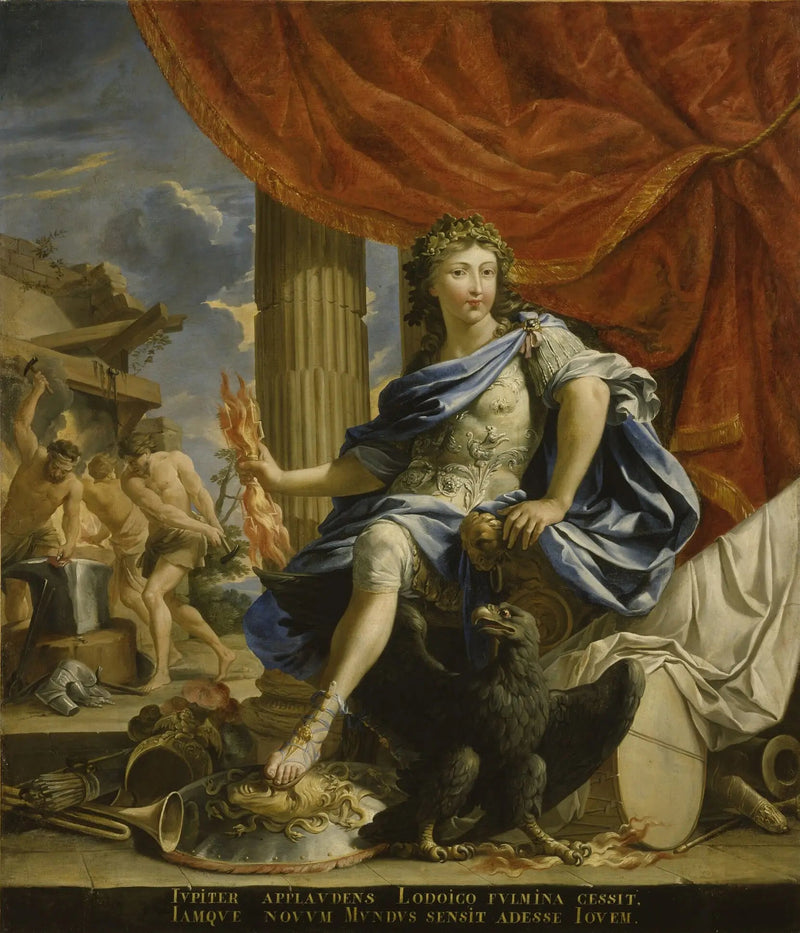 Louis XIV und Jupiter Sieger über die Fronde - Charles Poerson