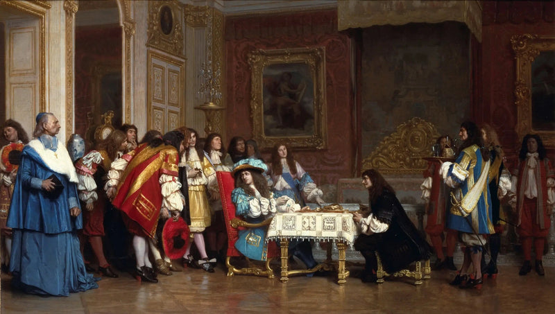 Louis XIV und Molière - Jean-Léon Gérôme