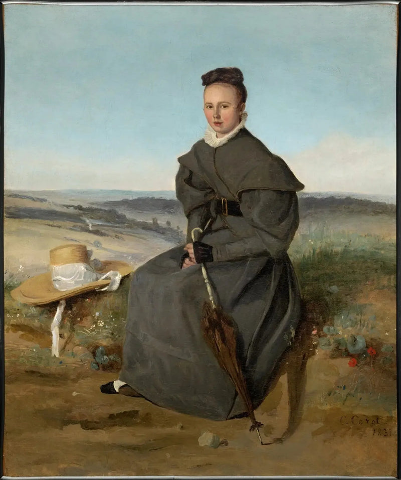 Louise Harduin am Morgen - Jean-Baptiste Camille Corot