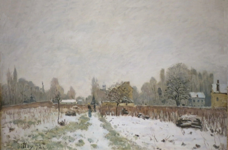 Louveciennes im Schnee - Alfred Sisley