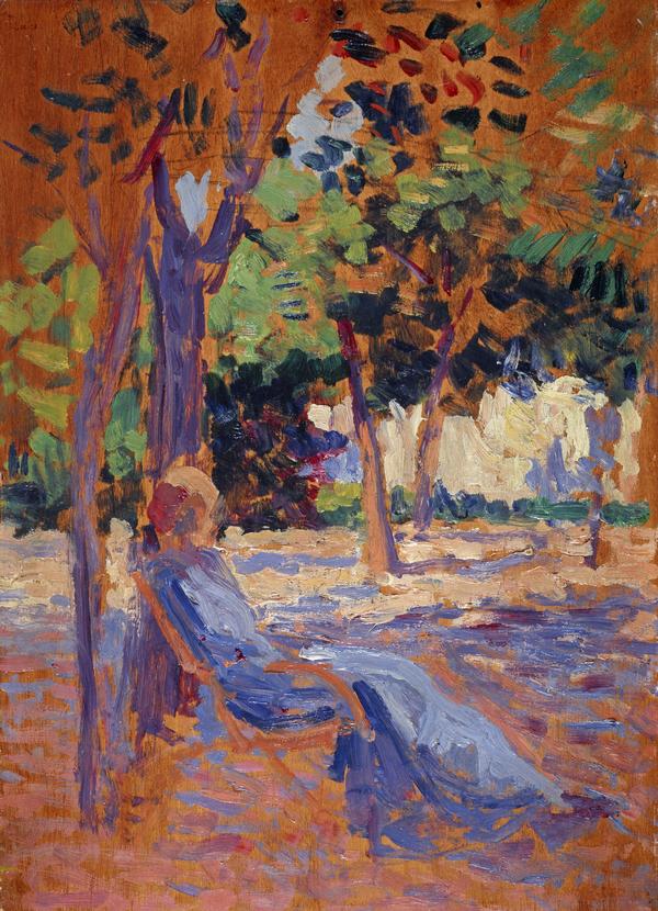 Lucie Cousturier in ihrem Garten - Maximilien Luce