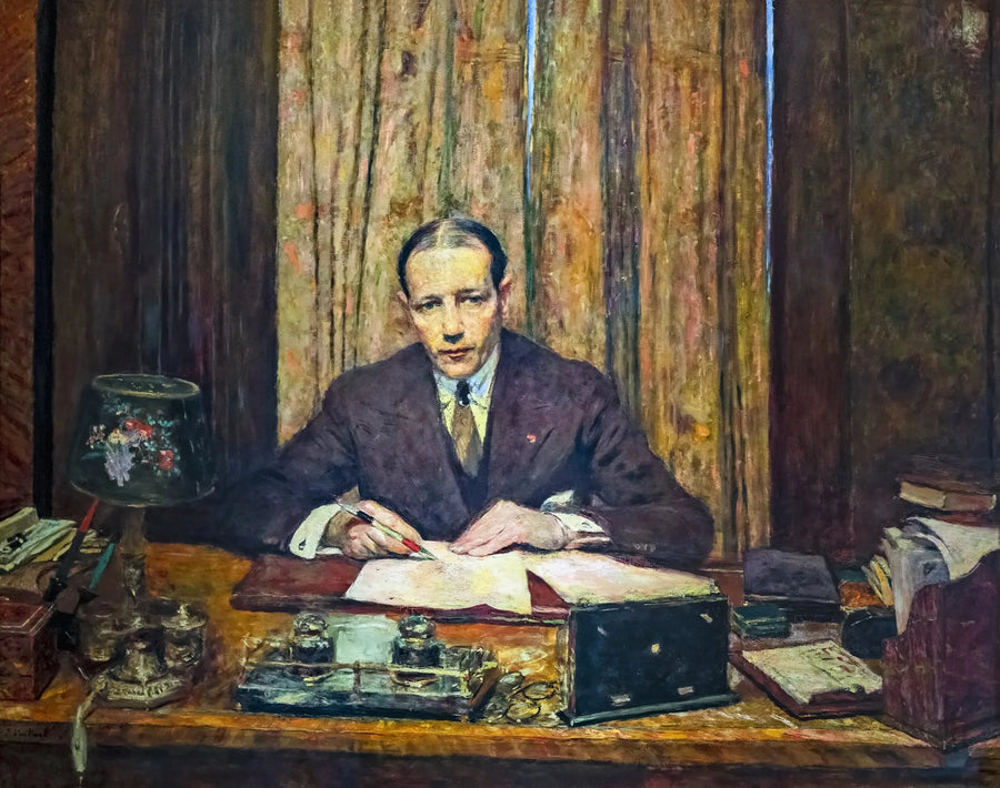 Lucien Rosengart an seinem Arbeitstisch - Édouard Vuillard
