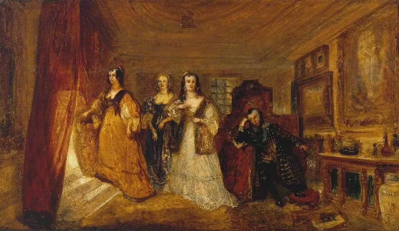 Lucy, Gräfin von Carlisle, und Dorothy Percys Besuch bei ihrem Vater Lord Percy, als er unter Attainder stand ... - J. M. W. Turner