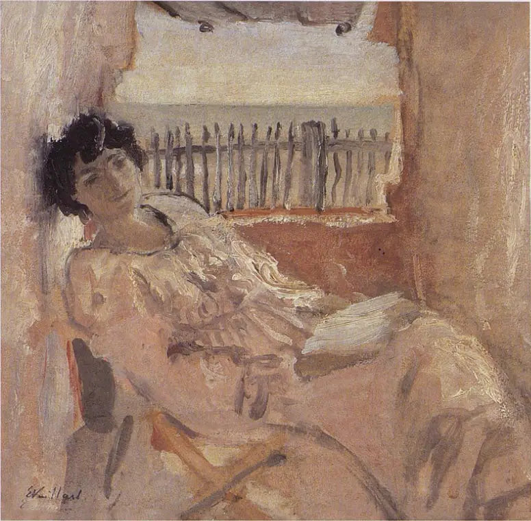 Lucy Hessel träumend, am Meer - Édouard Vuillard