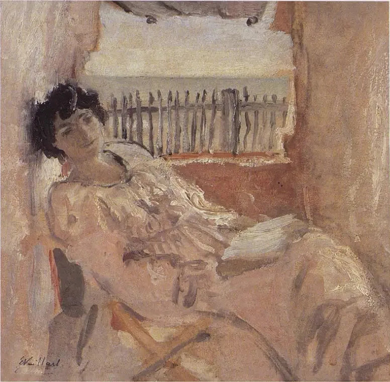 Lucy Hessel träumend, am Meer - Édouard Vuillard