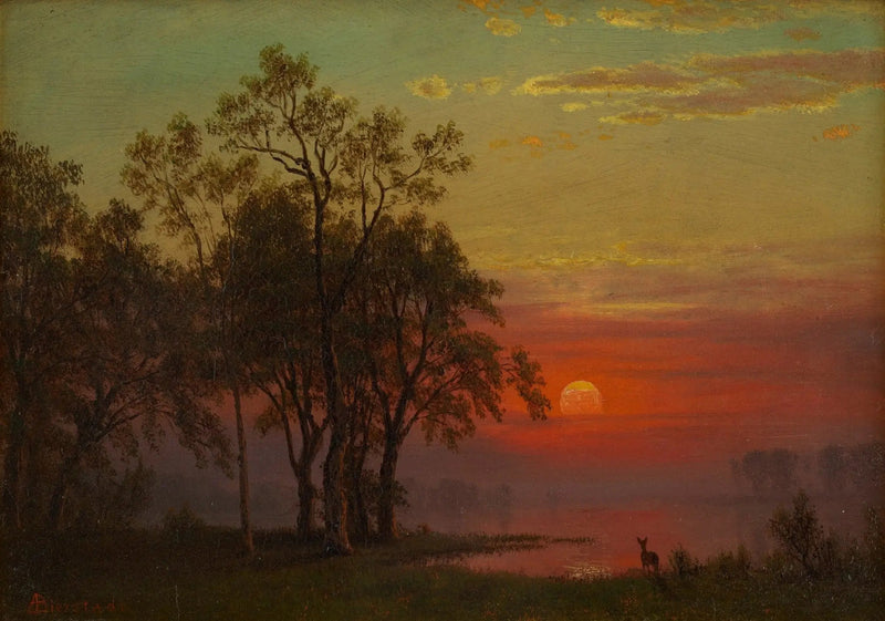 Abenddämmerung - Albert Bierstadt