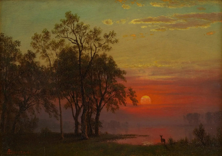 Abenddämmerung - Albert Bierstadt