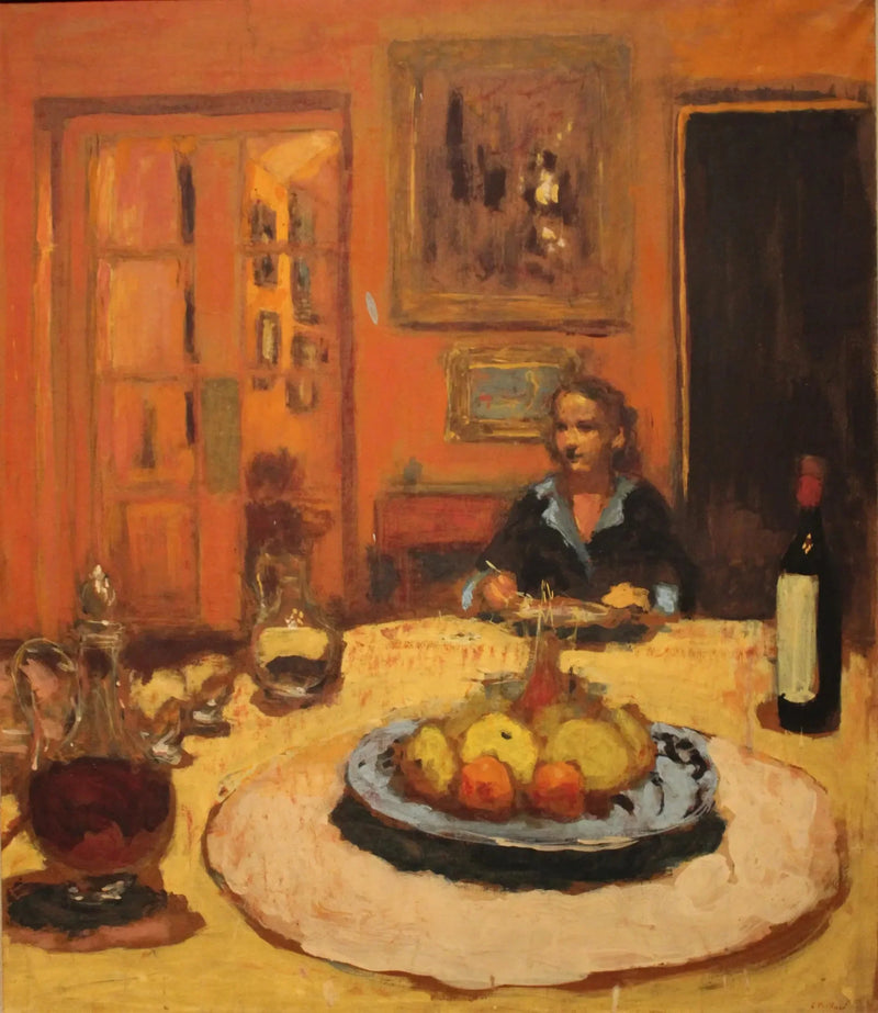 Lulu im Esszimmer, Rue de Naples - Édouard Vuillard