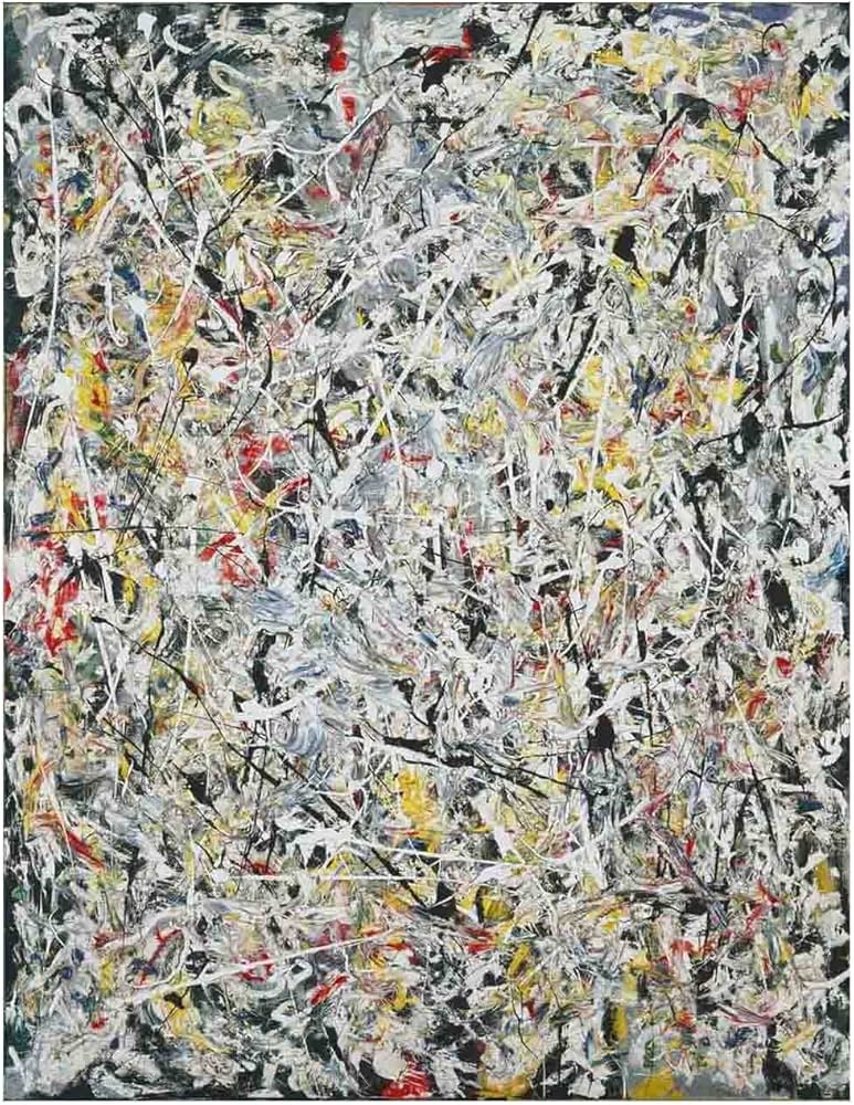 Lumière blanche - Jackson Pollock image 1 copie de tableau peinte à la main