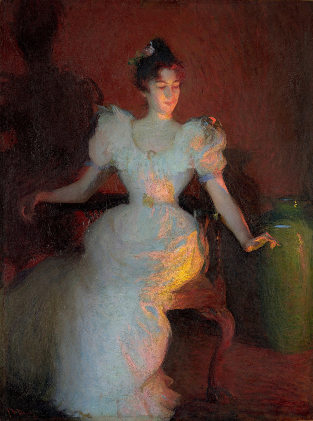 Lumière du feu - Frank Weston Benson image 1 reproduction réalisée par Alpha Reproduction
