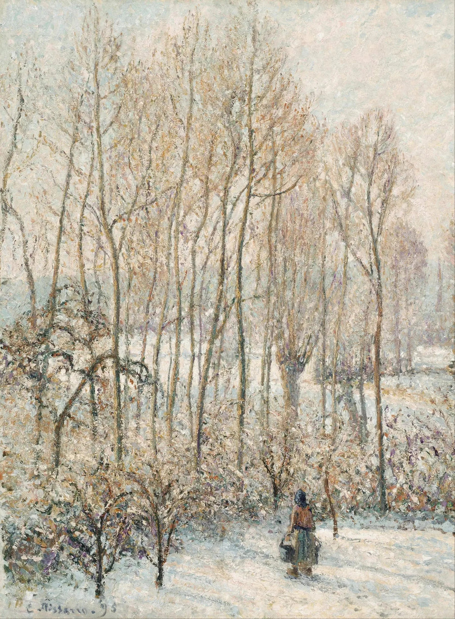 Morgenlicht auf dem Schnee, Éragny-sur-Epte - Camille Pissarro