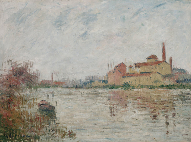 Die Fabrik am Flussufer - Gustave Loiseau