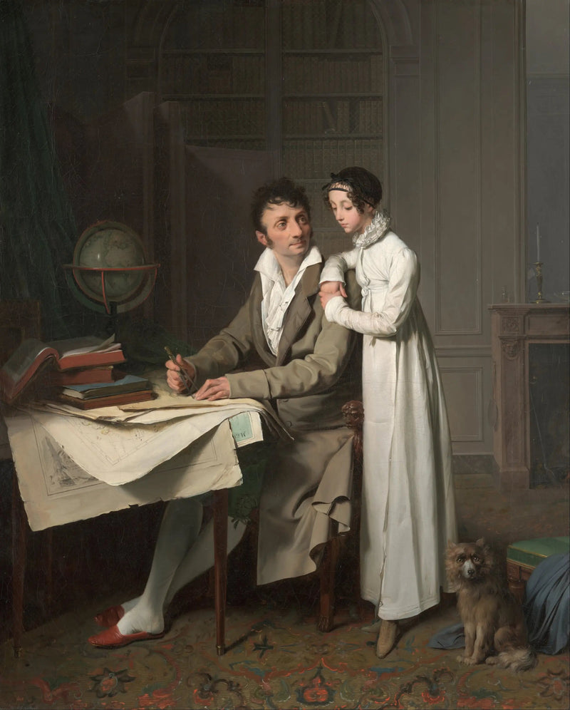 M. G*** gibt seiner Tochter eine Geographiestunde - Louis-Léopold Boilly