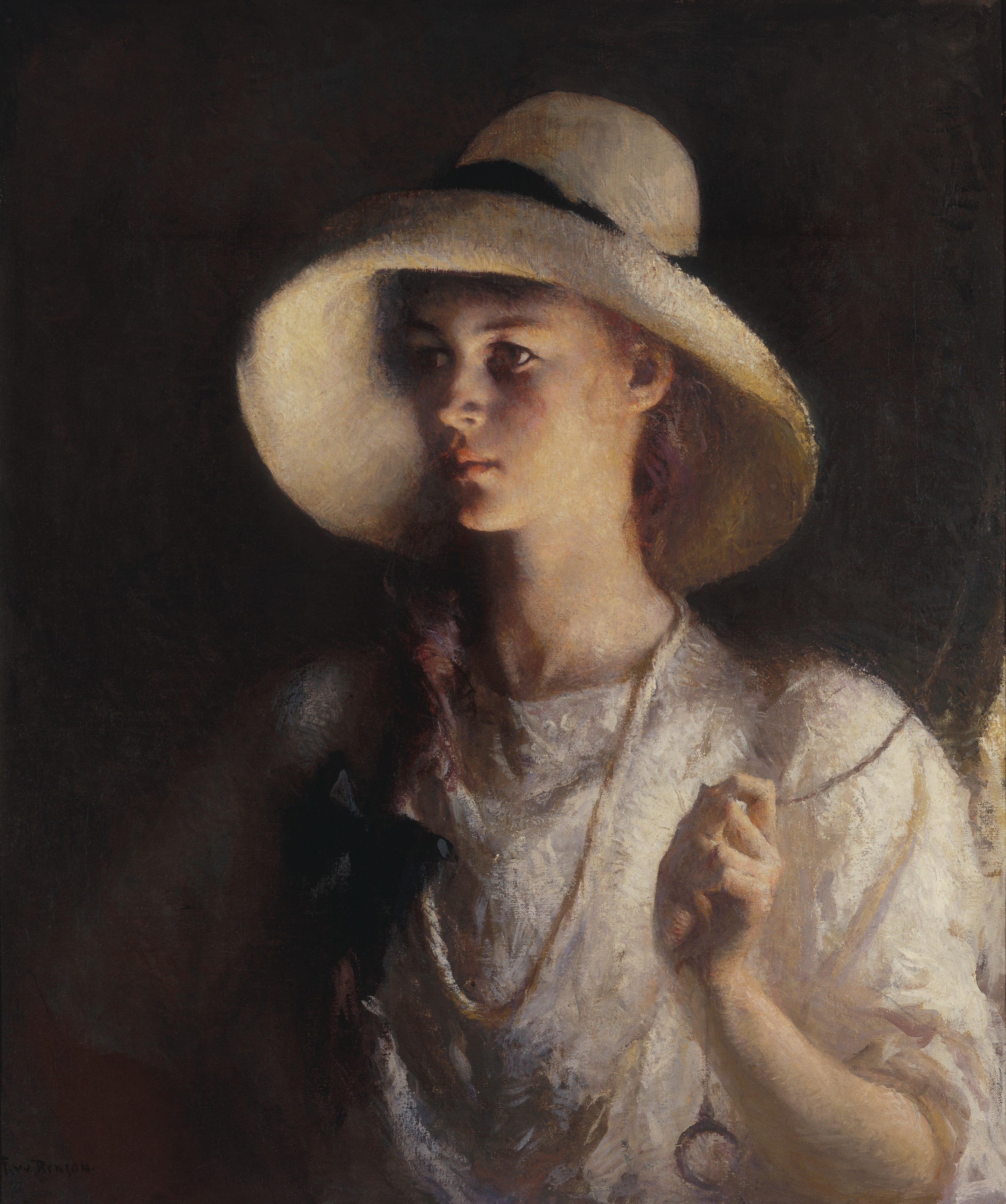 Ma fille - Frank Weston Benson image 1 copie peinte à la main à l’huile