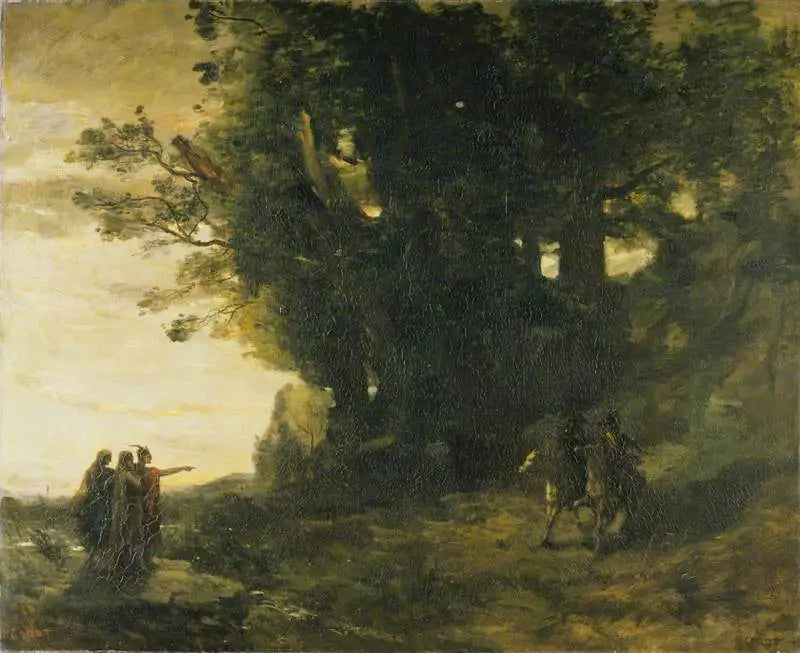 Macbeth und die Hexen - Jean-Baptiste Camille Corot