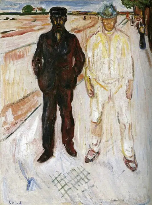 Maurer und Mechaniker - Edvard Munch