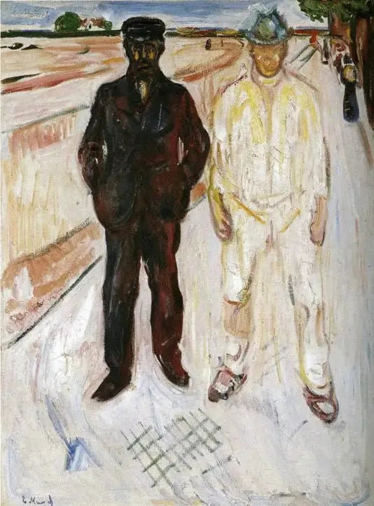 Maurer und Mechaniker - Edvard Munch