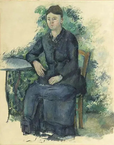Frau Cézanne im Garten - Paul Cézanne
