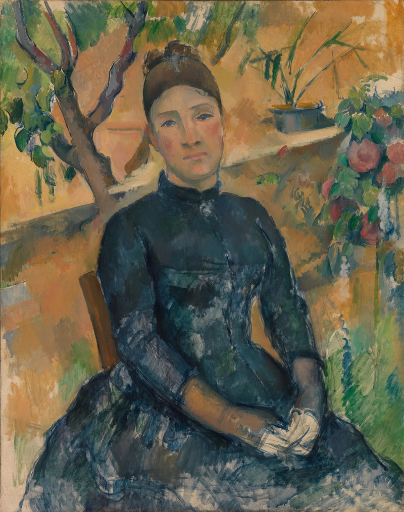 Madame Cézanne im Gewächshaus - Paul Cézanne