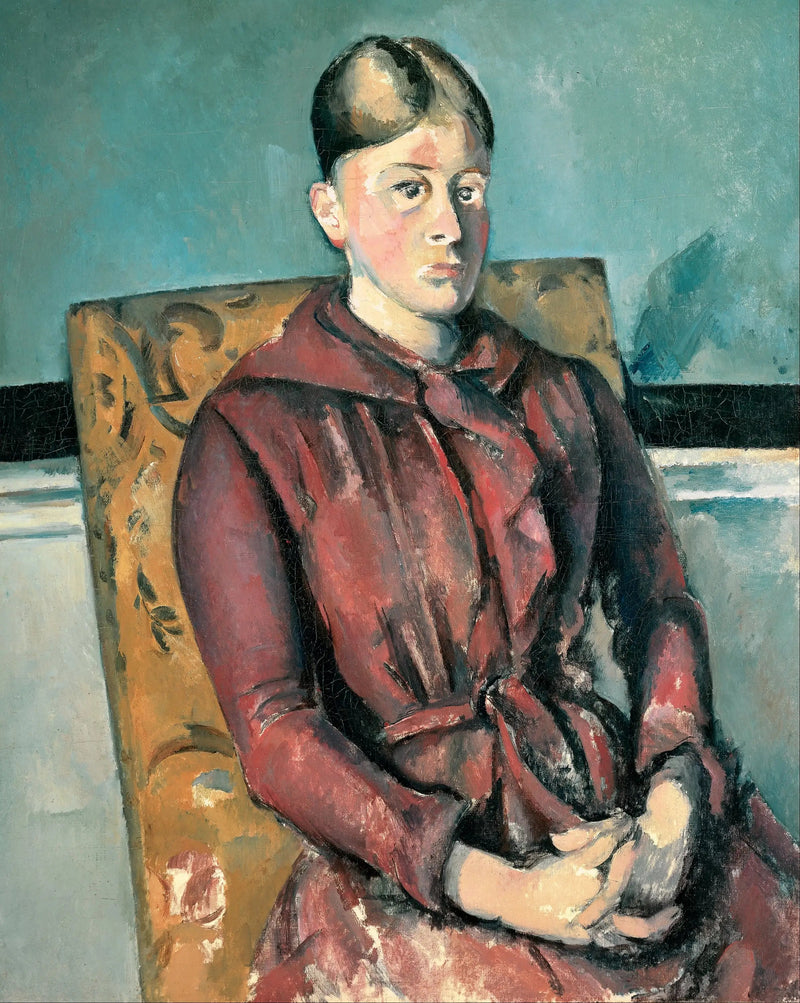 Madame Cézanne in einem gelben Sessel - Paul Cézanne