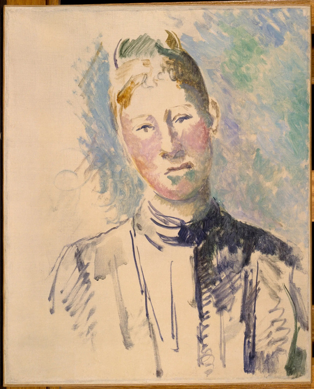 Madame Cézanne - Paul Cézanne image 1 reproduction de peinture à l’huile