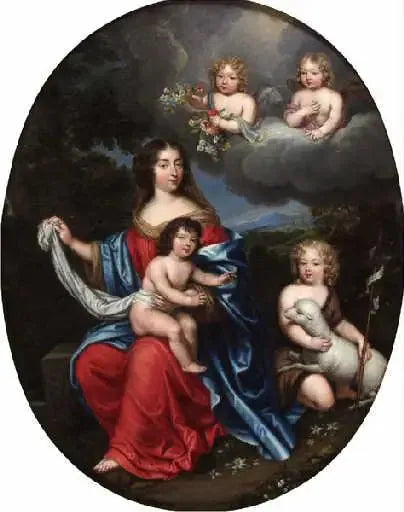 Madame de Montespan und ihre Kinder - Pierre Mignard