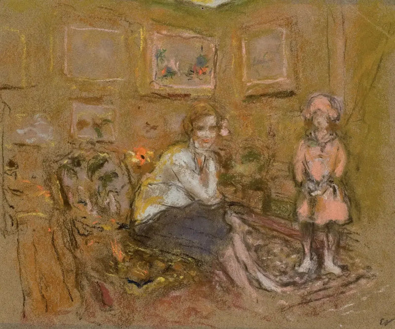 Madame Gaston Lévy und ihre Tochter - Édouard Vuillard