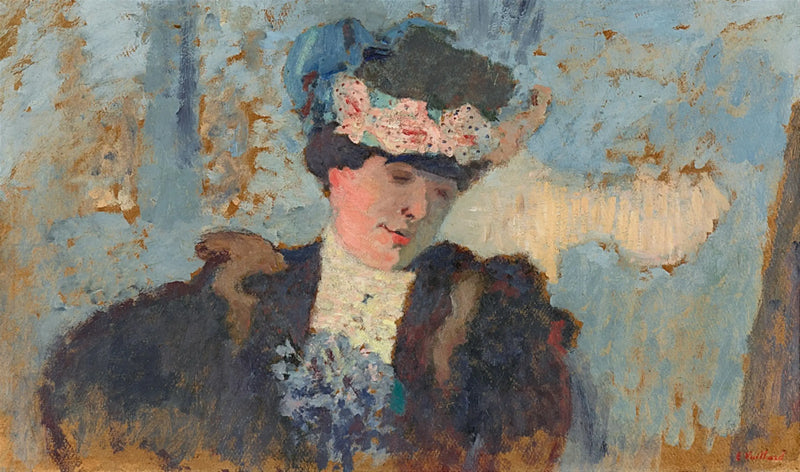 Madame Hessel mit Hut, geschmückt mit Rosen - Édouard Vuillard