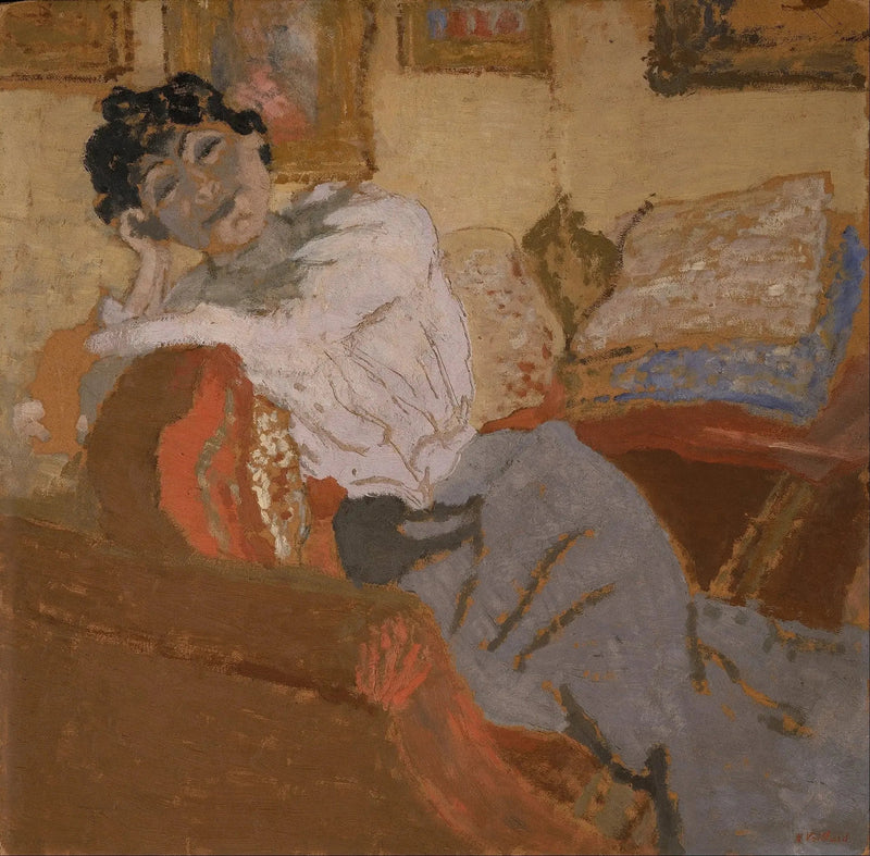 Madame Hessel auf dem Sofa - Édouard Vuillard