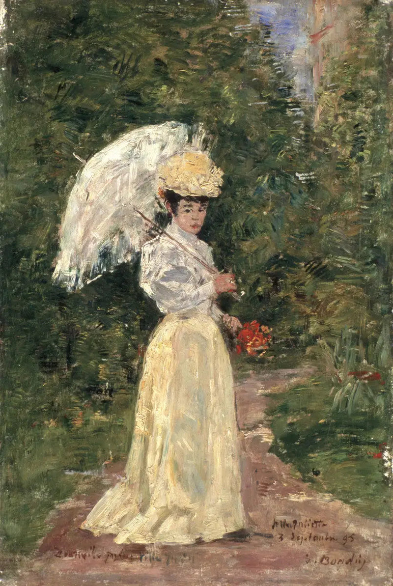 Madame Juliette im Garten - Eugène Boudin